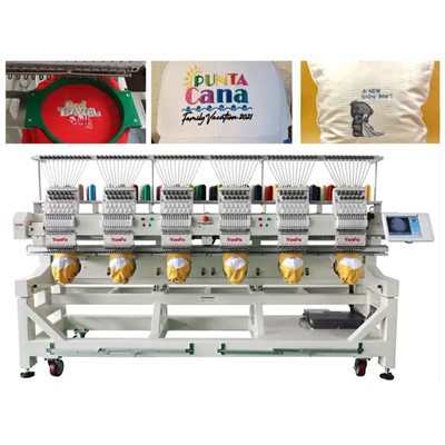 بلک آرڈر پروڈکشن کے لیے 6 ہیڈز 12 ہیڈ ایمبرائیڈری مشین